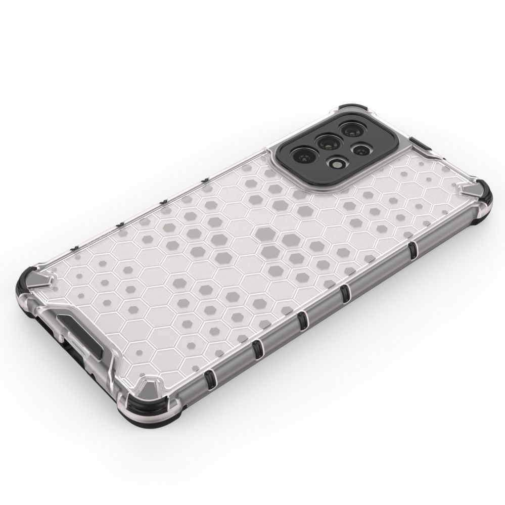 Aizmugurējais vāciņš Hurtel Honeycomb case armored cover with a gel frame for Samsung Galaxy A73 transparent