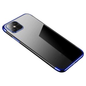 Aizmugurējais vāciņš Hurtel  Clear Color case TPU gel cover with a metallic frame for Samsung Galaxy S22 + (S22 Plus) blue 