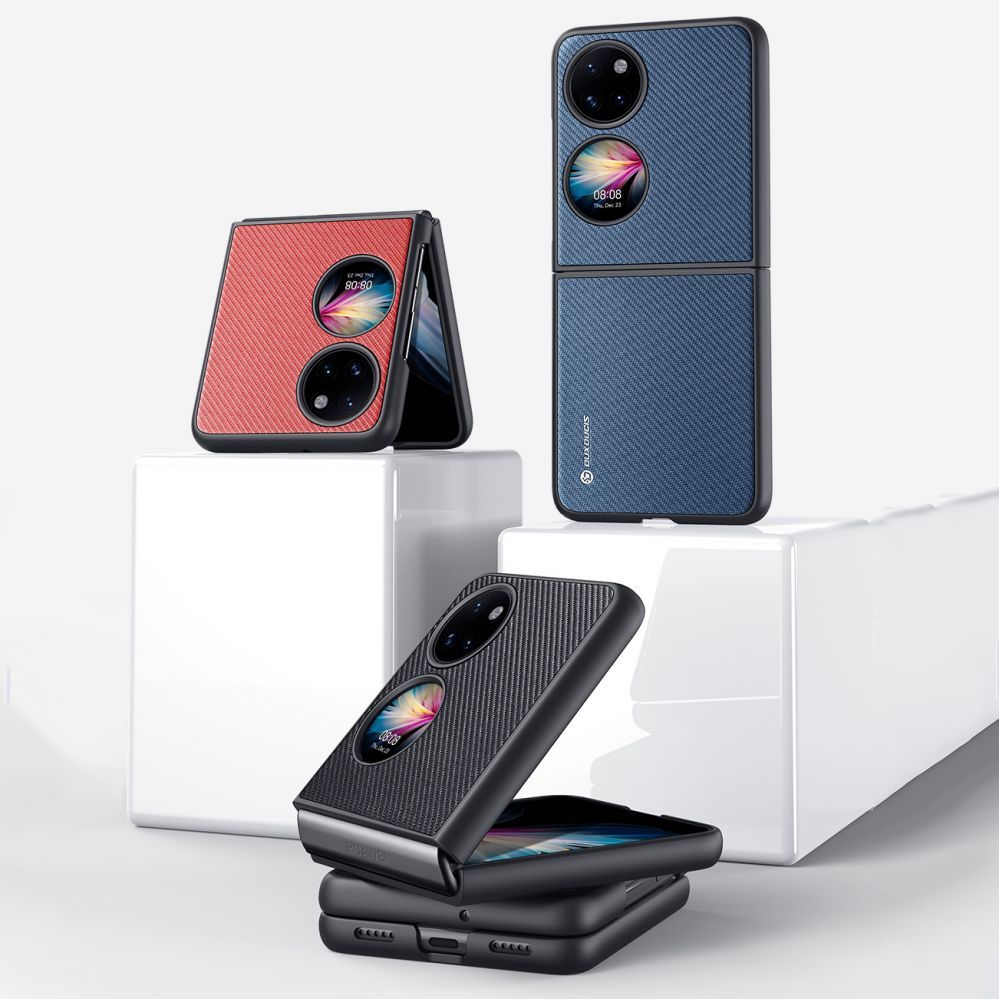 Back panel cover Dux Ducis Dux Ducis Fino case is made of nylon material Huawei P50 Pocket blue