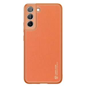 Nugarėlės dėklai Dux Ducis  Dux Ducis Yolo elegant cover made of ecological leather for Samsung Galaxy S22 + (S22 Plus) orange 
