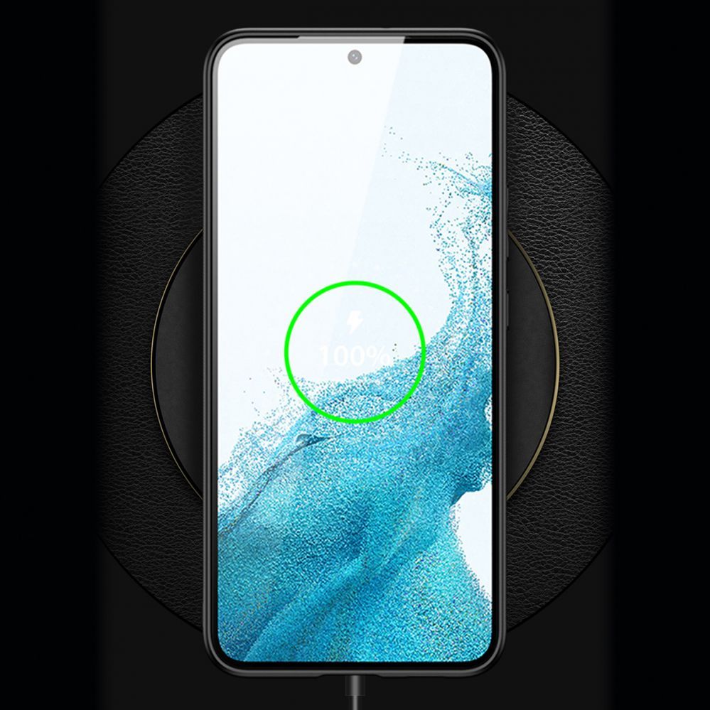 Tagakaaned Dux Ducis Dux Ducis Yolo elegant cover made of ecological leather for Samsung Galaxy S22 + (S22 Plus) orange