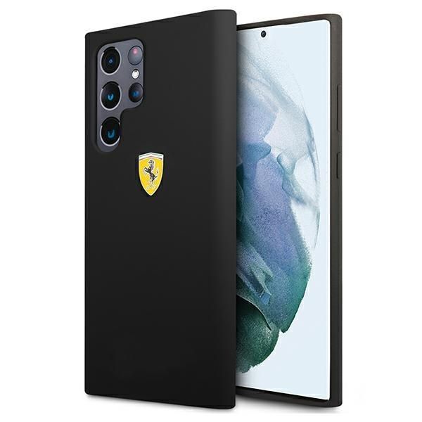 Tagakaaned Ferrari Ferrari FESSIHCS22LBK S22 Ultra S908 black/black hardcase On Track Silicone