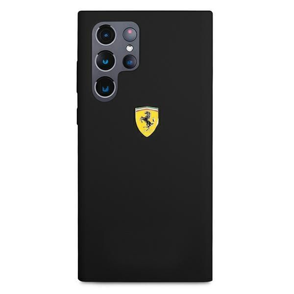 Tagakaaned Ferrari Ferrari FESSIHCS22LBK S22 Ultra S908 black/black hardcase On Track Silicone