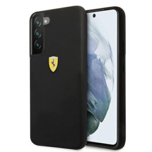 Nugarėlės dėklai Ferrari  Ferrari FESSIHCS22MBK S22+ S906 black/black hardcase On Track Silicone 