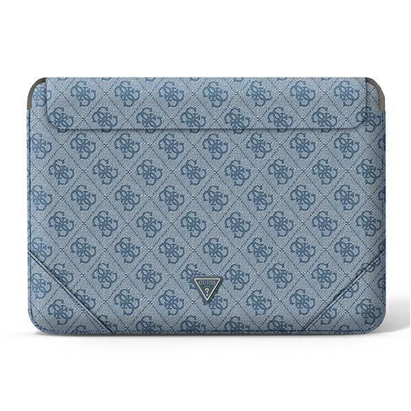 Back panel cover Guess Guess 4G Uptown Triangle Logo case for 13-14" laptop - blue