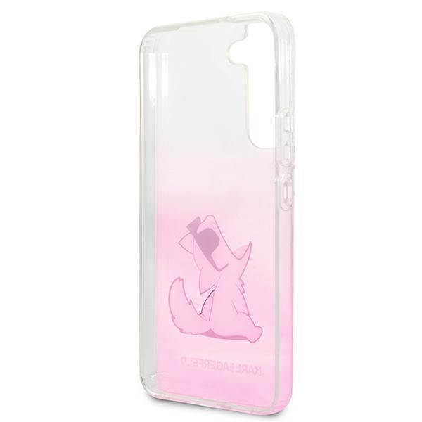 Back panel cover Karl Lagerfeld Karl Lagerfeld KLHCS22MCFNRCPI S22+ S906 hardcase różowy/pink Choupette Eat