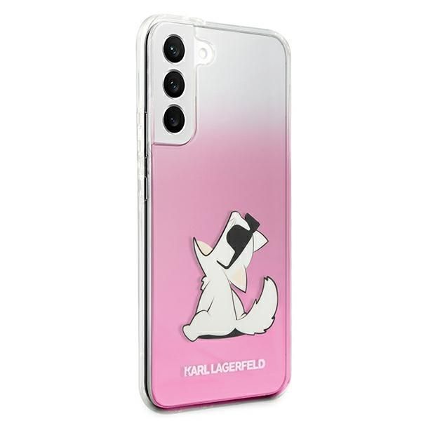 Back panel cover Karl Lagerfeld Karl Lagerfeld KLHCS22MCFNRCPI S22+ S906 hardcase różowy/pink Choupette Eat