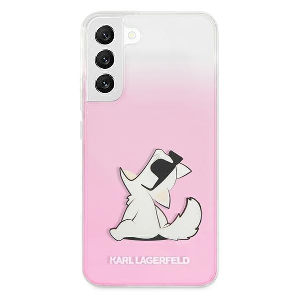 Back panel cover Karl Lagerfeld Karl Lagerfeld KLHCS22MCFNRCPI S22+ S906 hardcase różowy/pink Choupette Eat