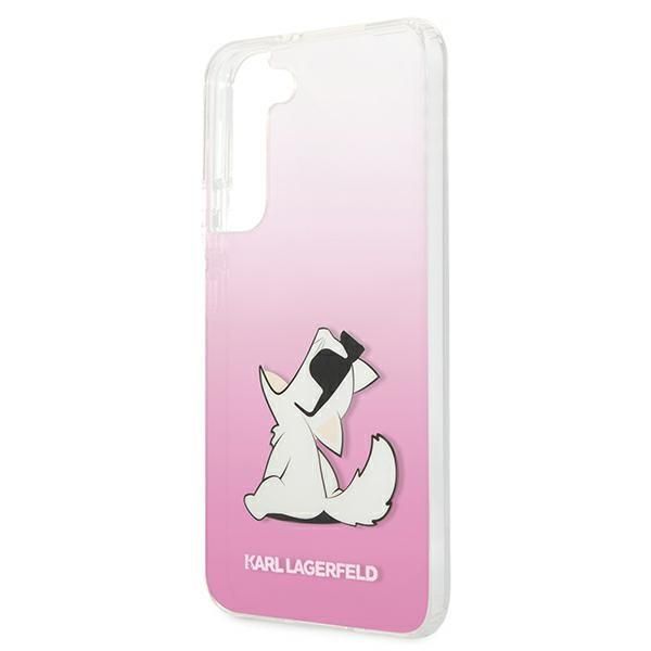 Back panel cover Karl Lagerfeld Karl Lagerfeld KLHCS22MCFNRCPI S22+ S906 hardcase różowy/pink Choupette Eat