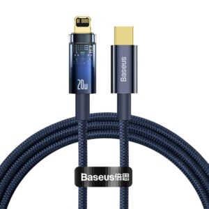 Cable Baseus  Baseus CATS000003 Lightning - USB-C cable 20W 480Mb/s 1m - blue 