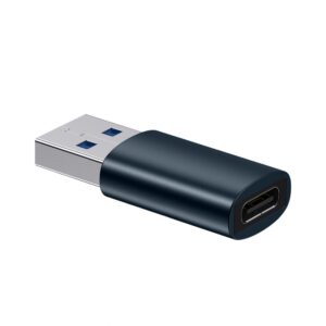Adapteris Baseus  Baseus Ingenuity Series Mini USB 3.1 OTG to USB Type C adapter blue (ZJJQ000103)