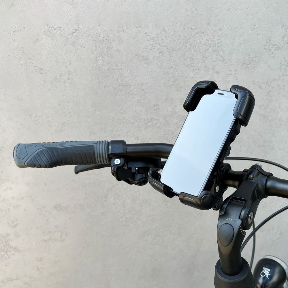 Auto holder Wozinsky Wozinsky strong phone holder for the handlebar of a bicycle, motorcycle, scooters black (WBHBK6)