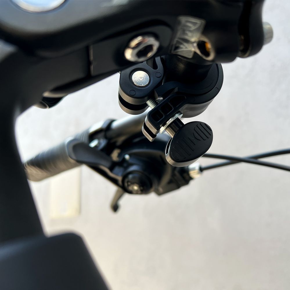 Auto holder Wozinsky Wozinsky strong phone holder for the handlebar of a bicycle, motorcycle, scooters black (WBHBK6)