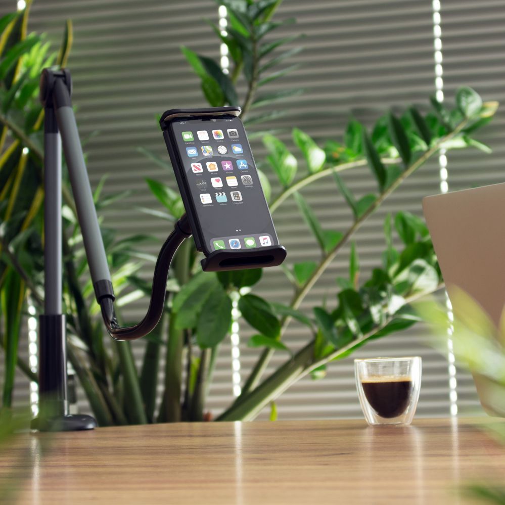 Auto holder Wozinsky Wozinsky long flexible phone and tablet holder black (WTHBK5)