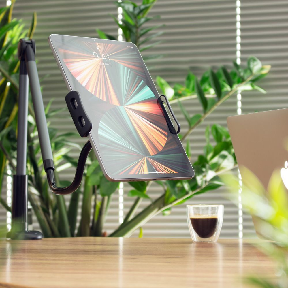 Auto holder Wozinsky Wozinsky long flexible phone and tablet holder black (WTHBK5)