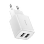 Adapteriai Baseus  Baseus Compact charger 2x USB 10.5W white (CCXJ010202) 