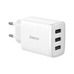 Adapteris Baseus  Baseus Compact charger 3x USB 17W white (CCXJ020102)