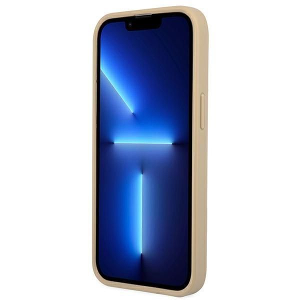 Nugarėlės dėklai Guess Guess GUHCP13LPSATLE iPhone 13 Pro / 13 6.1" beige/beige hardcase SaffianoTriangle Logo