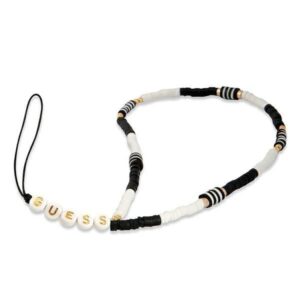 Other Guess  Guess pendant GUSTBCKH Phone Strap black-white/black-white Heishi Beads