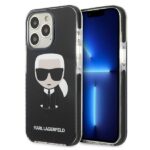 Nugarėlės dėklai Karl Lagerfeld  Karl Lagerfeld KLHCP13LTPEIKK iPhone 13 Pro / 13 6,1" hardcase czarny/black Iconik Karl 