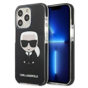 Aizmugurējais vāciņš Karl Lagerfeld  Karl Lagerfeld KLHCP13LTPEIKK iPhone 13 Pro / 13 6,1" hardcase czarny/black Iconik Karl 