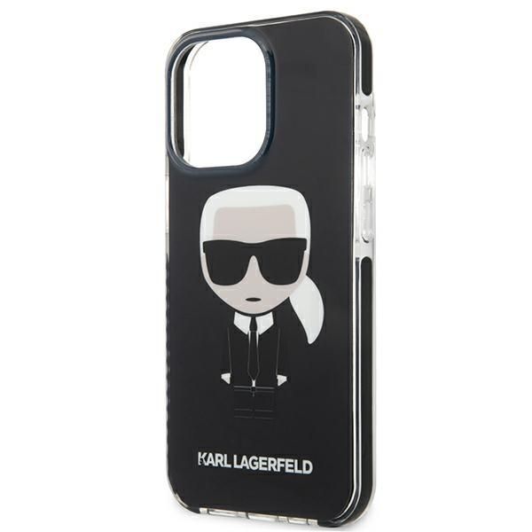 Aizmugurējais vāciņš Karl Lagerfeld Karl Lagerfeld KLHCP13LTPEIKK iPhone 13 Pro / 13 6,1" hardcase czarny/black Iconik Karl