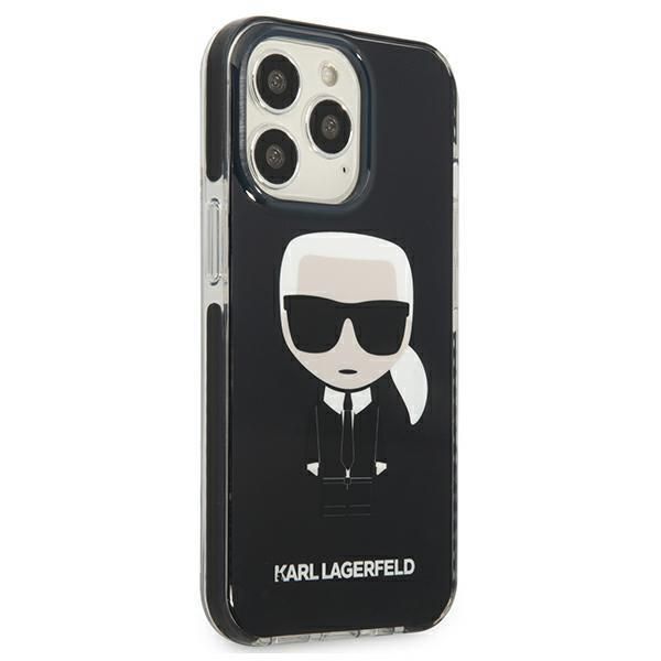 Aizmugurējais vāciņš Karl Lagerfeld Karl Lagerfeld KLHCP13LTPEIKK iPhone 13 Pro / 13 6,1" hardcase czarny/black Iconik Karl