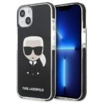 Aizmugurējais vāciņš Karl Lagerfeld  Karl Lagerfeld KLHCP13STPEIKK iPhone 13 mini 5,4"  hardcase czarny/black Iconik Karl 
