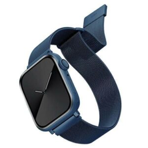 Nugarėlės dėklai UNIQ  Uniq Dante Stainless Steel Strap for Apple Watch 1/2/3/4/5/6/7/8/SE/SE2 38/40/41mm - Blue 