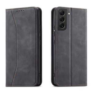 Aizmugurējais vāciņš Hurtel - Magnet Fancy Case Case for Samsung Galaxy S22 + (S22 Plus) Pouch Wallet Card Holder Black 