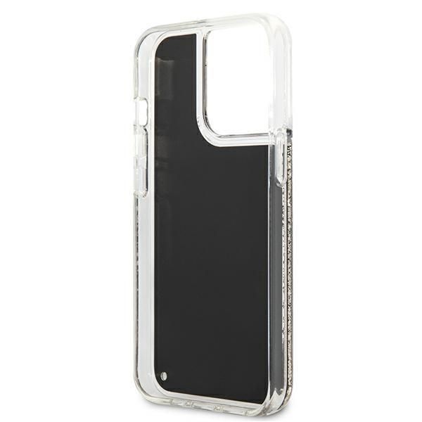Back panel cover Karl Lagerfeld Karl Lagerfeld KLHCP13LLGGKBK iPhone 13 Pro/ 13 6,1"czarny/black hardcase Liquid Glitter Gatsby