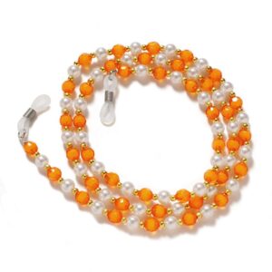 Kitas telefono priedas Hurtel  A chain for glasses, beads, an orange pendant 