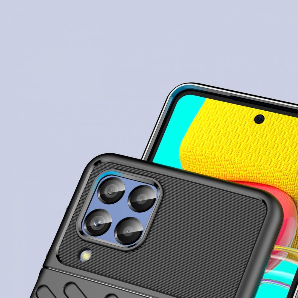 Aizmugurējais vāciņš Hurtel Thunder Case flexible armored cover for Samsung Galaxy M53 5G black