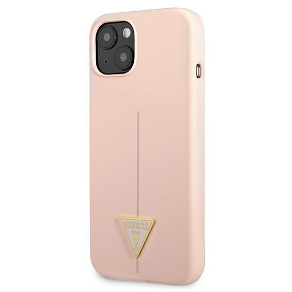 Aizmugurējais vāciņš Guess Guess GUHCP13MSLTGP iPhone 13 6.1" pink/pink hardcase Silicone Triangle