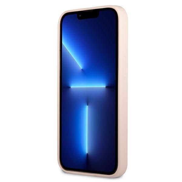 Aizmugurējais vāciņš Guess Guess GUHCP13MSLTGP iPhone 13 6.1" pink/pink hardcase Silicone Triangle