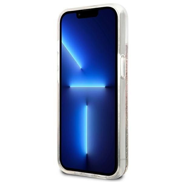 Aizmugurējais vāciņš Guess Guess GUHCP13SLFLSD iPhone 13 mini 5.4" gold/gold hardcase Paisley Liquid Glitter