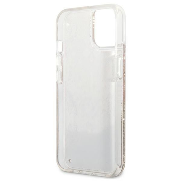 Aizmugurējais vāciņš Guess Guess GUHCP13SLFLSD iPhone 13 mini 5.4" gold/gold hardcase Paisley Liquid Glitter