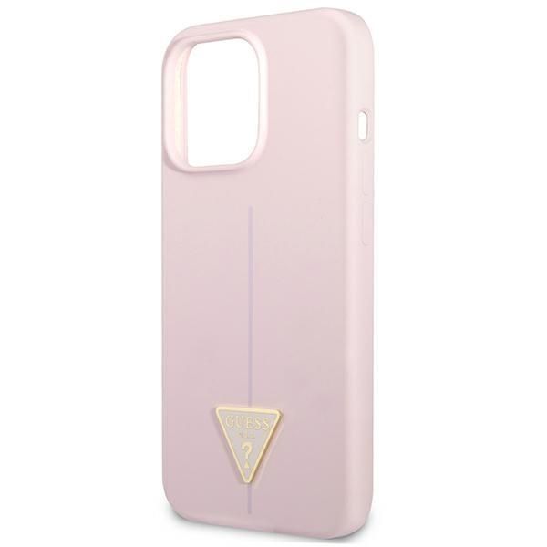 Back panel cover Guess Guess GUHCP13XSLTGU iPhone 13 Pro Max 6.7" purple/purple hardcase Silicone Triangle