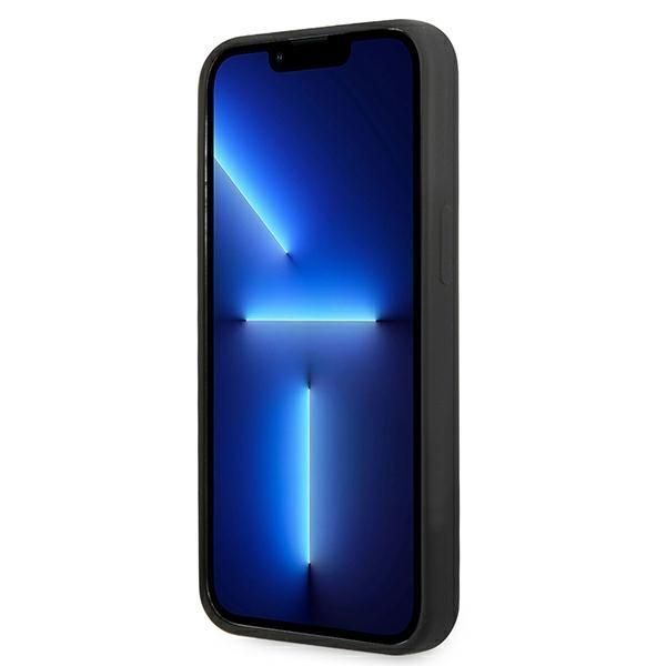 Back panel cover Karl Lagerfeld Karl Lagerfeld KLHCP13LSLMP1K iPhone 13 Pro / 13 6,1" hardcase czarny/black Silicone Plaque