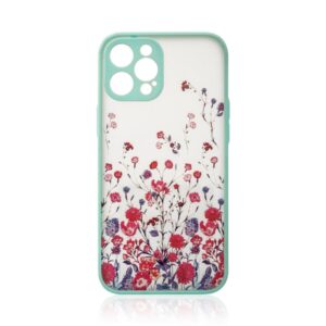 Aizmugurējais vāciņš Hurtel  Design Case for iPhone 12 Pro Max flower case light blue 