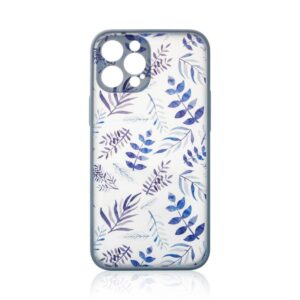 Aizmugurējais vāciņš Hurtel  Design Case for iPhone 12 Pro Max flower case dark blue 