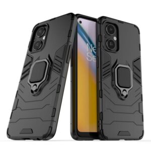Nugarėlės dėklai Hurtel  Ring Armor tough hybrid case cover + magnetic holder for OnePlus Nord N20 5G black 