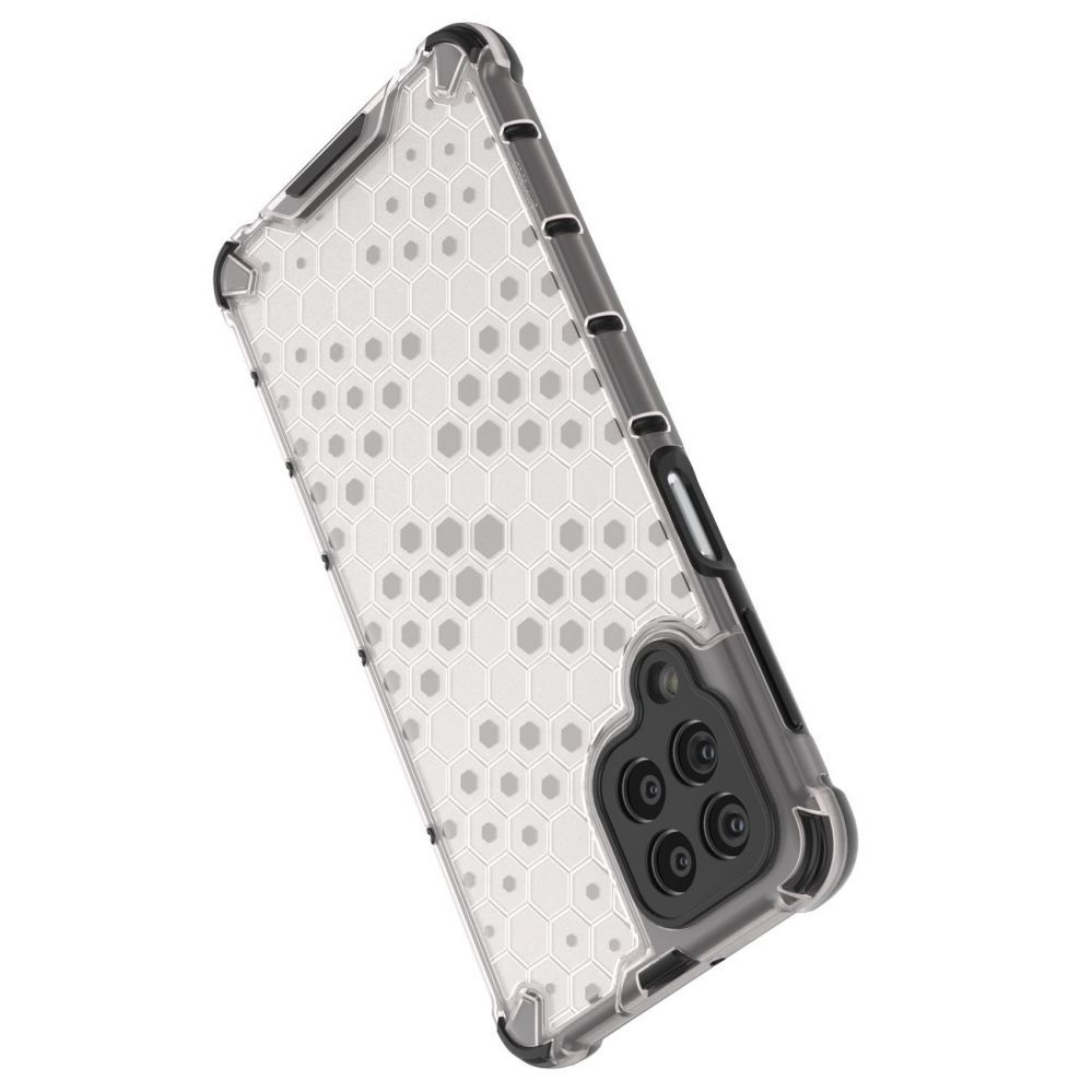 Aizmugurējais vāciņš Hurtel Honeycomb case armored cover with a gel frame for Samsung Galaxy M53 5G transparent