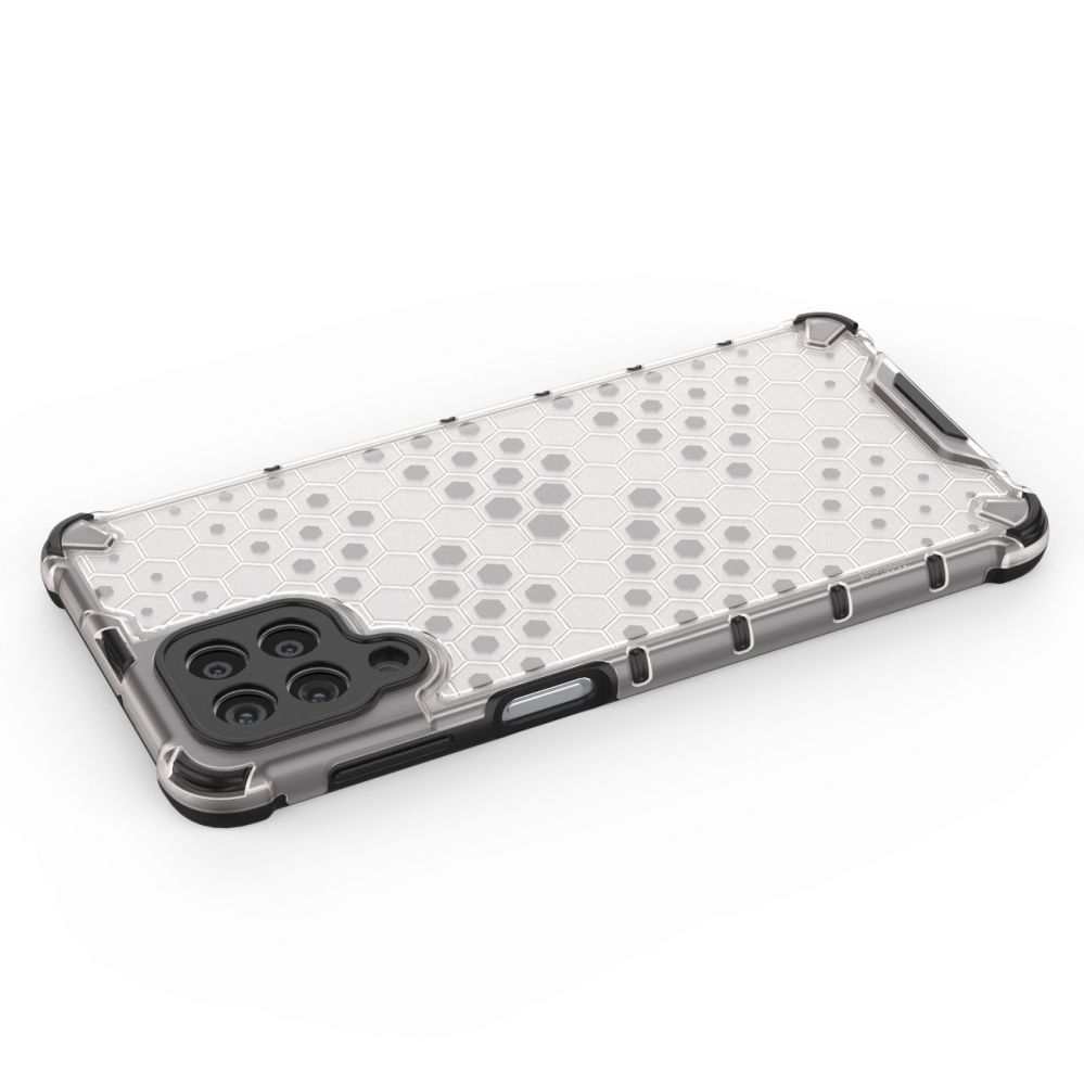 Aizmugurējais vāciņš Hurtel Honeycomb case armored cover with a gel frame for Samsung Galaxy M53 5G transparent