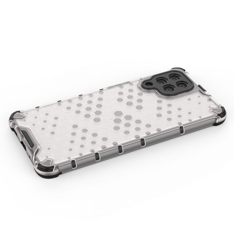 Aizmugurējais vāciņš Hurtel Honeycomb case armored cover with a gel frame for Samsung Galaxy M53 5G transparent