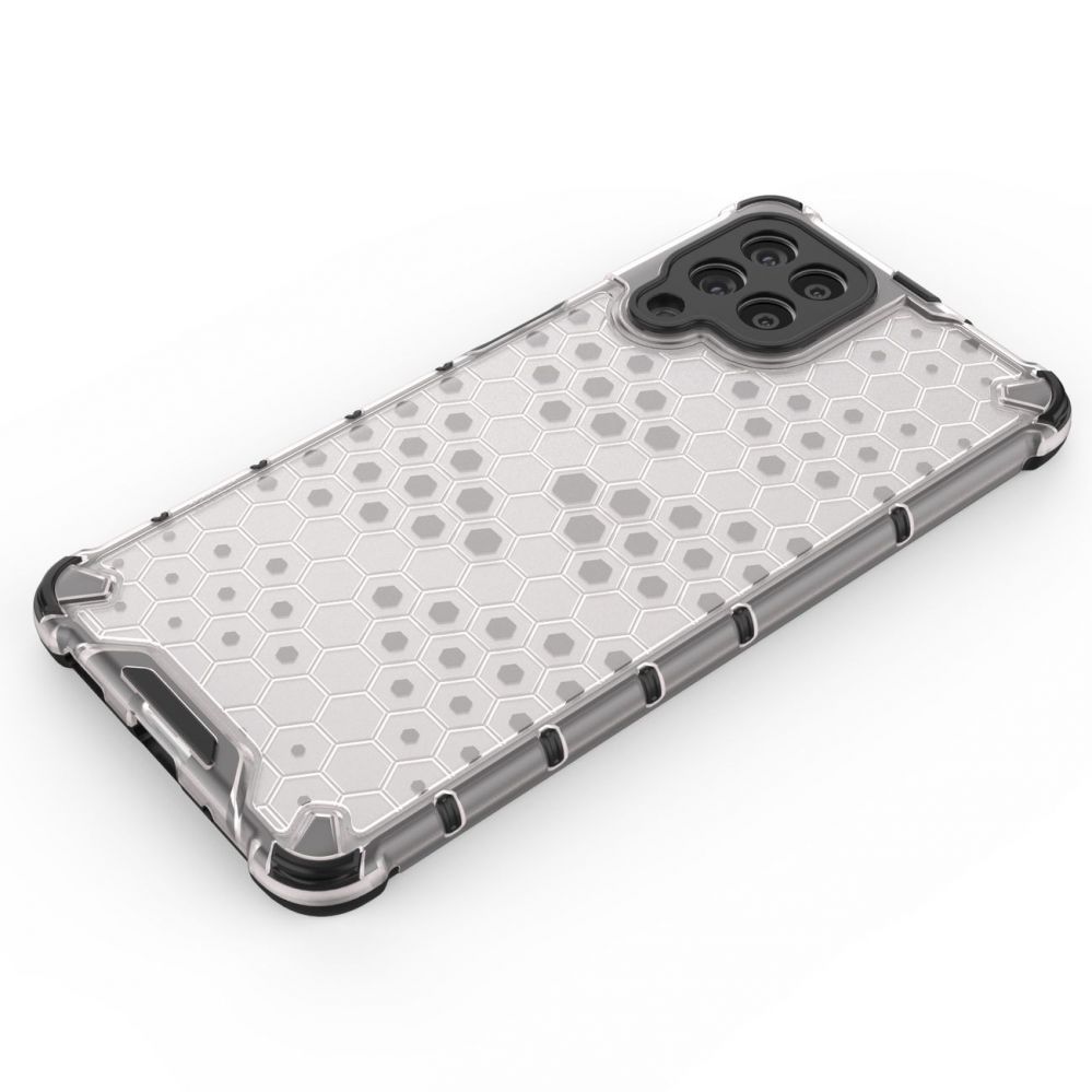 Aizmugurējais vāciņš Hurtel Honeycomb case armored cover with a gel frame for Samsung Galaxy M53 5G transparent