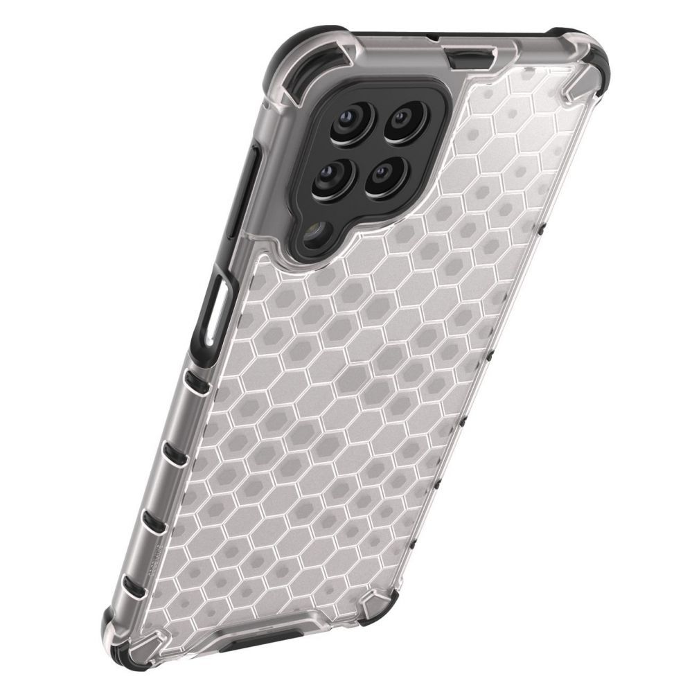 Aizmugurējais vāciņš Hurtel Honeycomb case armored cover with a gel frame for Samsung Galaxy M53 5G transparent