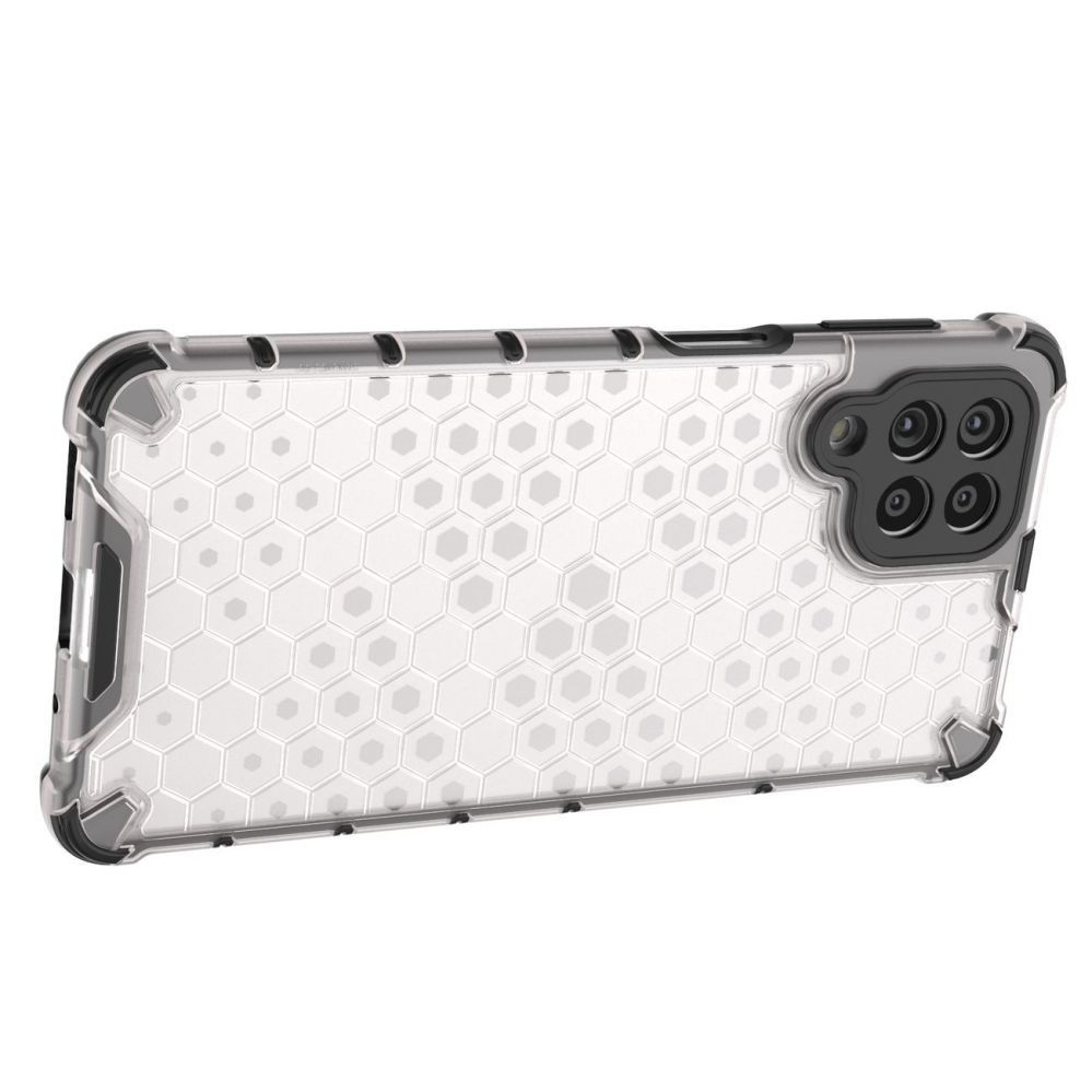 Aizmugurējais vāciņš Hurtel Honeycomb case armored cover with a gel frame for Samsung Galaxy M53 5G transparent