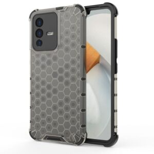 Aizmugurējais vāciņš Hurtel - Honeycomb case armored cover with a gel frame Vivo V23 5G black 