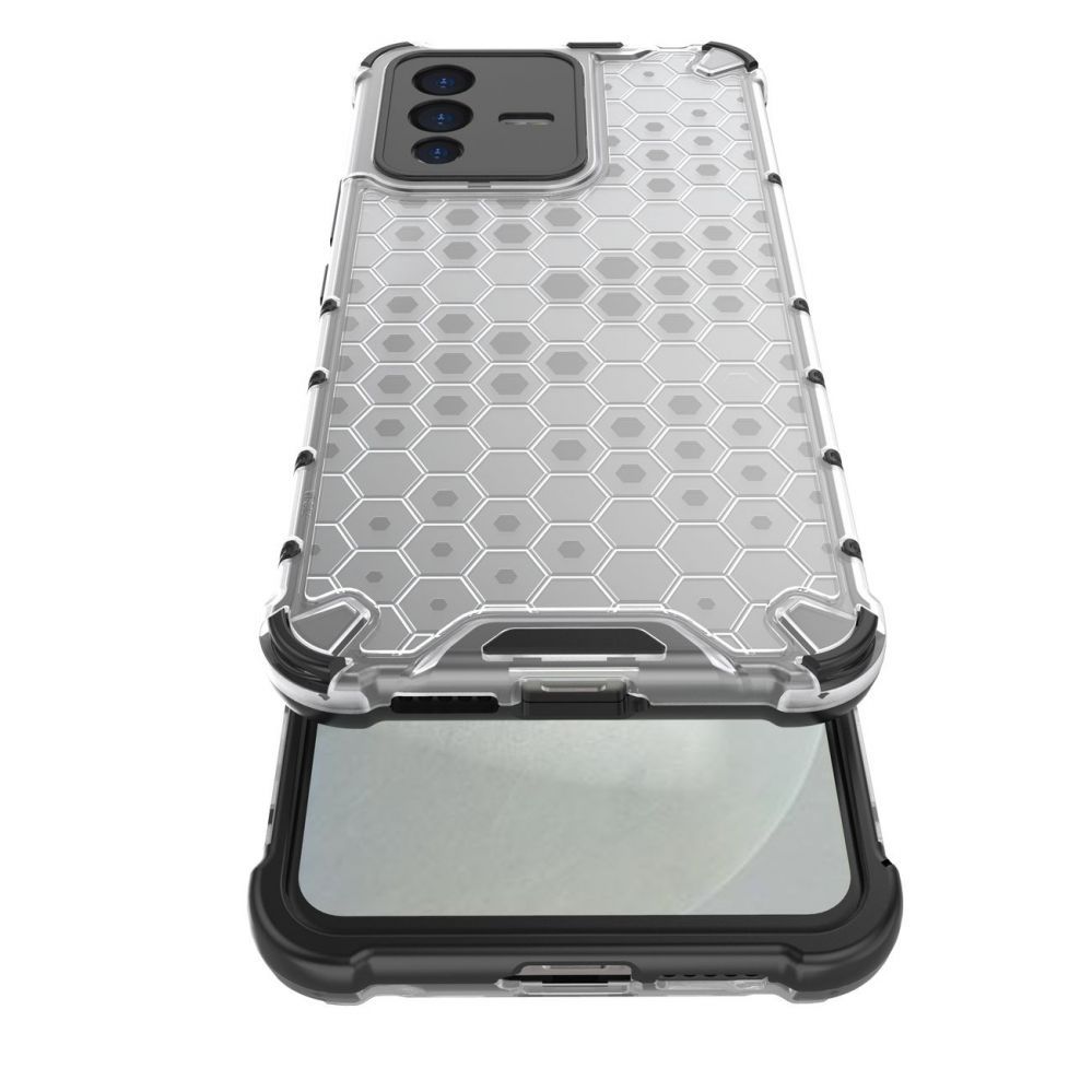 Tagakaaned Hurtel - Honeycomb case armored cover with a gel frame Vivo V23 5G black